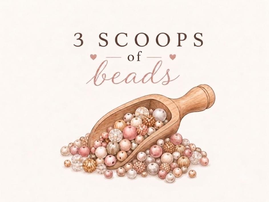 3 Scoop of Beads- Stationery